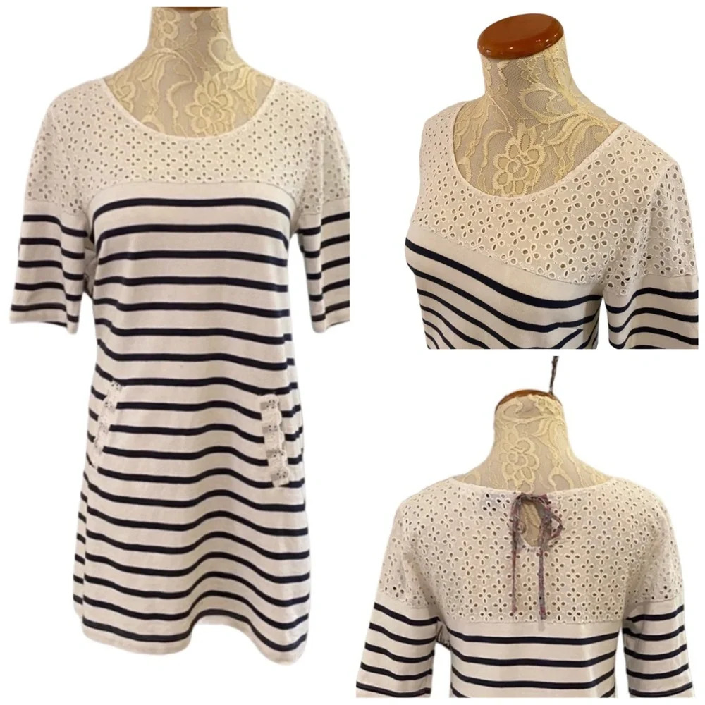 Anthropologie Postmark Jola Striped Dress Tunic - Picture 2 of 10